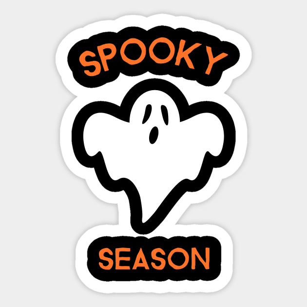 Spooky Season, Halloween, Ghost, Fall Sticker by Jess B Prints